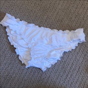 Victoria’s Secret swim bottoms. Ruffle style
